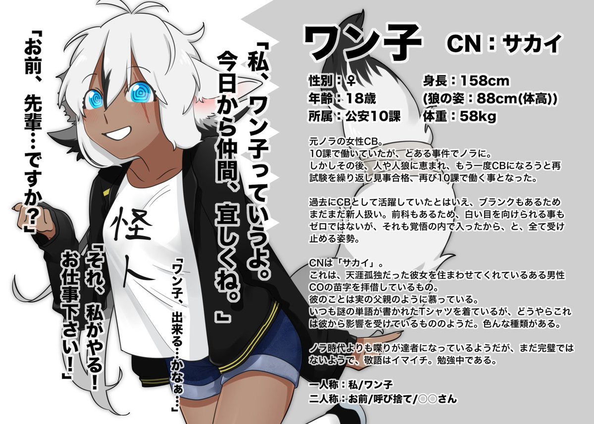 GuRuNya0's tweet photo. こちらの企画様【@CBCOWW】のキャラシを新調させて頂きます。
ノラだった彼女が、周りの人に恵まれ、再びCBとして働く事が出来るようになりました。
よかったらCBとしての彼女とも仲良くして下さい。  
#WW #WW_CS #WW_CB https://t.co/0U6ccHPFB5