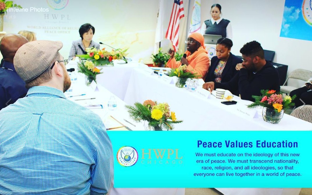 CiaraPeaceof's tweet photo. Oct 13, 2018, an epic meeting has taken place. The first Peace Values Education meeting in hashtag#Chicago.
Bringing together peace organizations and advocates.
🕊🌎🕊
#peaceeducation #peacevalues #hwplpeacevalues #education #peaceeducators #hwpl #hwplchicago https://t.co/cO7ki7zbmi