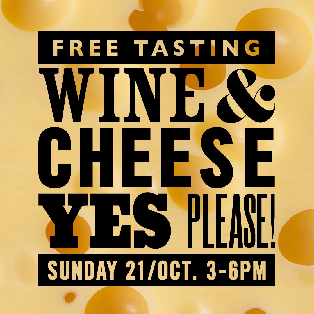 sws_wine's tweet photo. Gouda grief! This Sunday we're doing #free #cheese &amp; #wine tastings throughout the shops, 3-6pm. With a little help from @PetersYard &amp; @gbchefs. https://t.co/VWWTbE4VP1