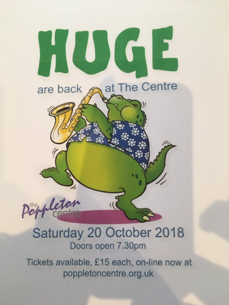 This Saturday!! Buy tickets at poppletoncentre.org.uk #huge #concert #york #saturdaynight <a href="/poppletoncentre/">Poppleton Centre</a> <a href="/Handymag_Nicky/">Nicky Whalen</a> @minsterfm