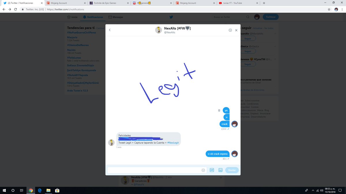 zJuanAngel_'s tweet photo. Chicos Esta Gran persona Da de Verdad es confiable 100 real No fake :D #NexLegit https://t.co/V3UO15BmXt
