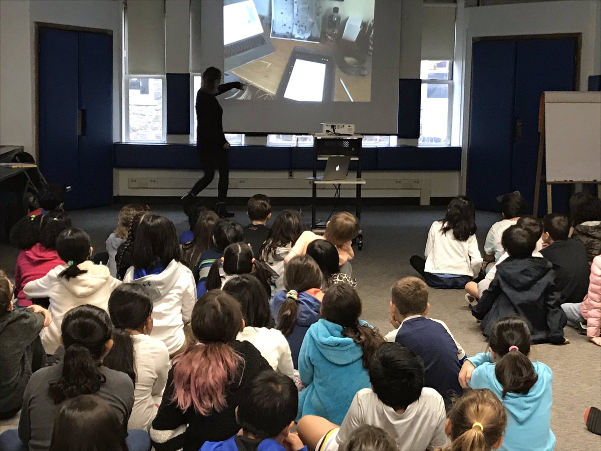 #parsonshcsd students learning about what inspires <a href="/ChariseHarper/">Charise Harper</a> and the strategies she uses as an author! <a href="/AP_PARSONSElem/">Stephanie Goldman</a> <a href="/PAR_PTA/">Parsons PTA</a>