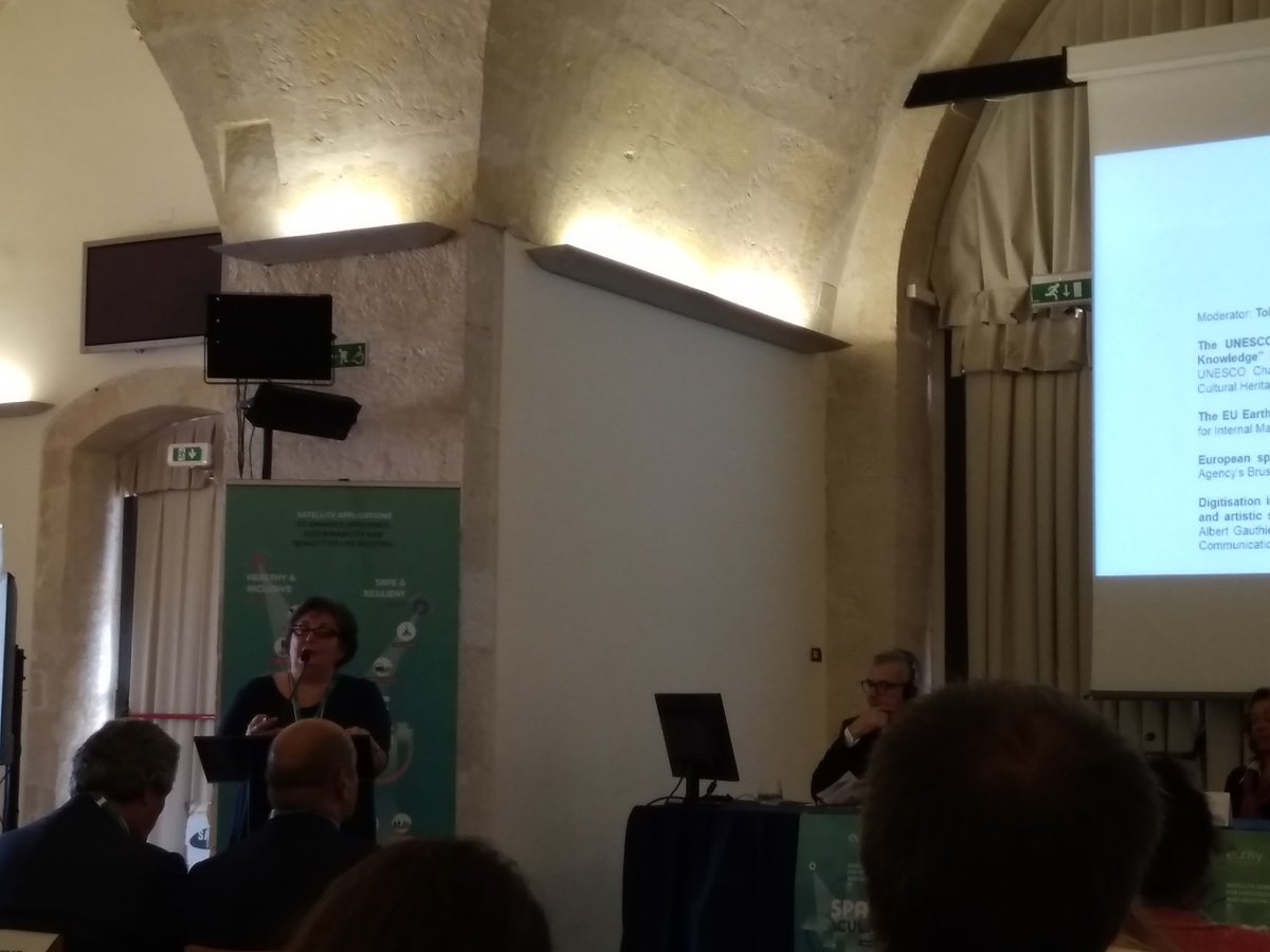 WarmestEu's tweet photo. Learning about the latest trends in heritage monitoring for conservation in #Space4Culture #Matera #EuropeForCulture #WARMESTEU https://t.co/4DDlvF7Lhu