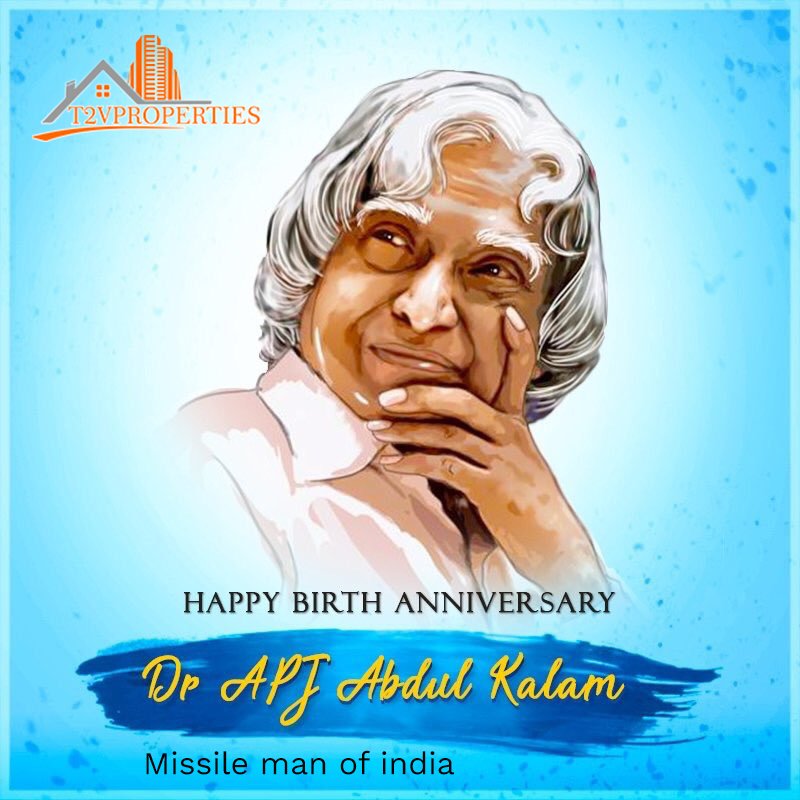 Happy Birthday to the missile man of India! #Abdulkalam