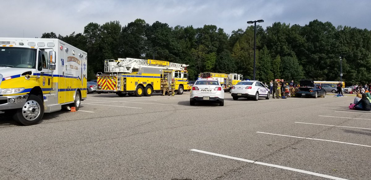 Special thanks to @CCPDVa @VCUHealth @CFEMSPIO @ccpsinfo @manchesterhigh @VCULifeEvac for their help in educating our students with the dangers of drinking & driving.