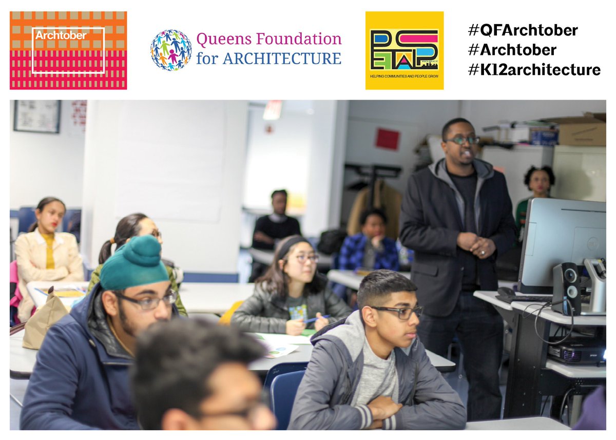 QfArch's tweet photo. It's always about collaboration; meet our last partner @Projectpetals  who joined us yesterday for our K-12 Architecture and Design Family Workshops at @QueensMuseum #QFArch #Archtober #k12architecture https://t.co/Ydb91ohR6w