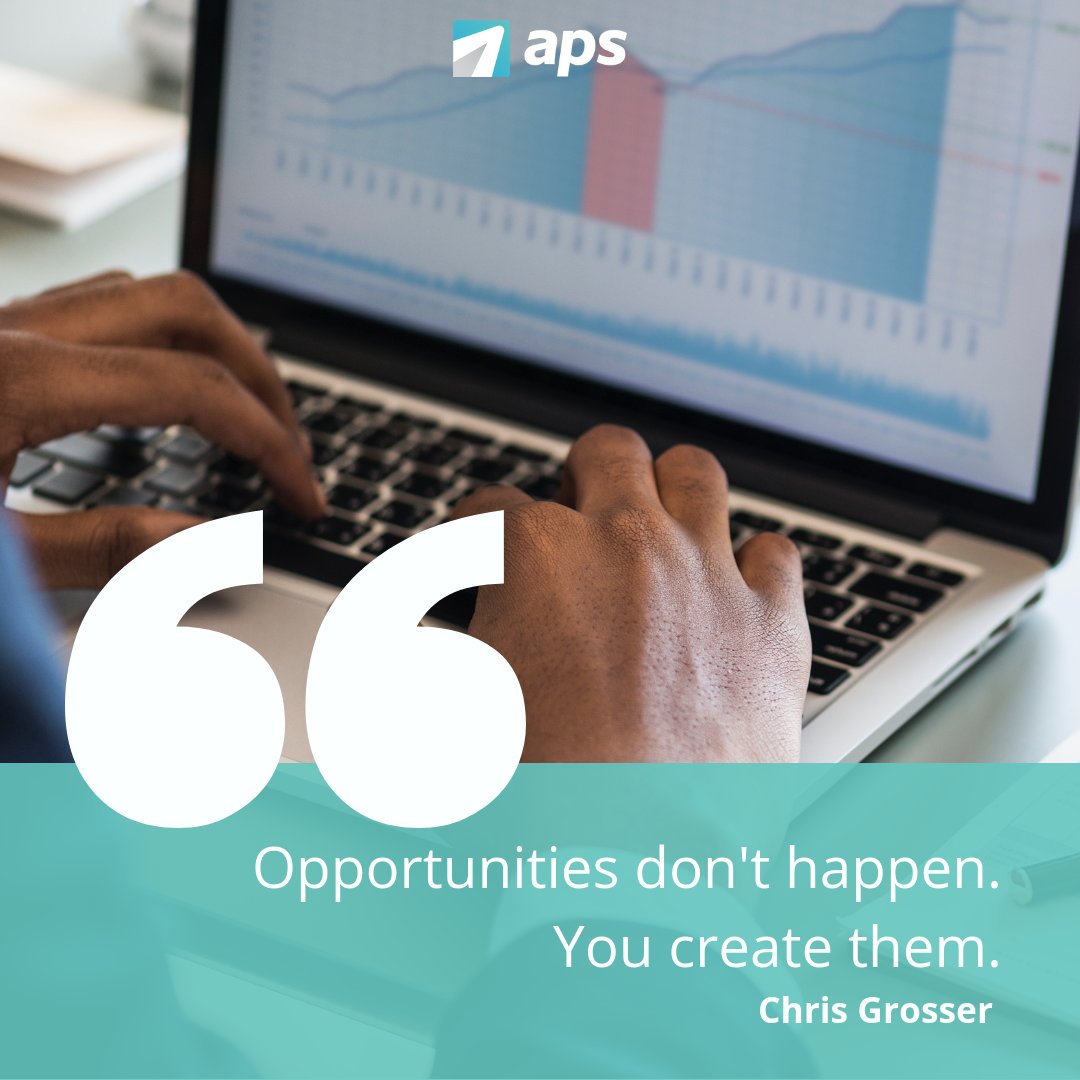 APSPayroll's tweet image. Create your own opportunities. Create your own success. #motivationmonday #yourworkforcepartner