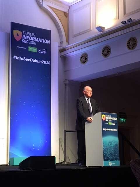 CWSI_IE's tweet image. Dublin InfoSec 2018. Charlie Flanagan, Minster for Justice and Equality makes the opening address today.
hubs.ly/H0f7ct_0