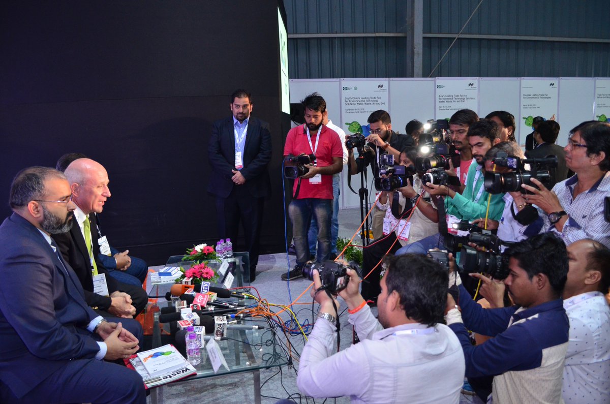 IFATworldwide's tweet photo. With an impressive opening ceremony, some 230 exhibitors and a series of events IFAT India 2018 kicked-off in Mumbai. For 3 days, the Bombay Exhibition Centre will be all about the topics water, sewage, solid waste and recycling. Impressions from day 1! #saveH20 #Imatifatindia https://t.co/SfypV6bkP2