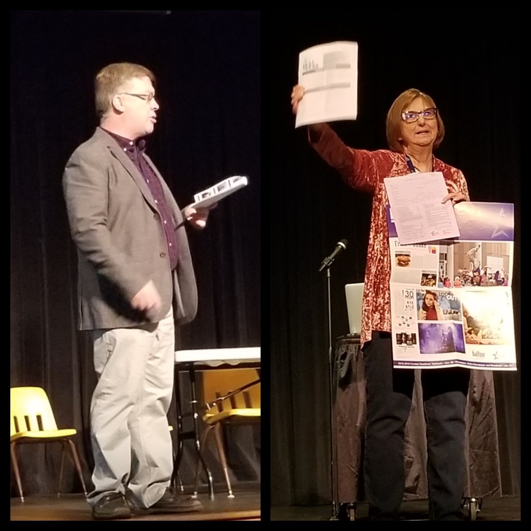 LauraLySmith's tweet photo. #ACMediaDay and @TxAJE Region 1 workshop with @bradleywilson09 & Linda Wilson https://t.co/gxMyfhO20N