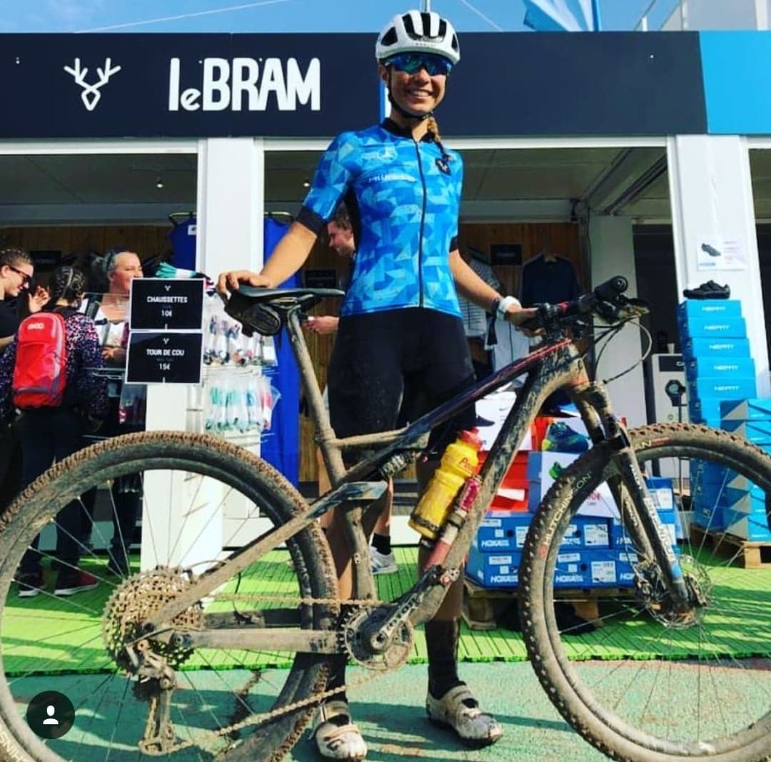 AnneDefix's tweet image. Heureuse d'avoir participé au @RocdAzur pour la #coursedame avec la team @Alltricks_com !