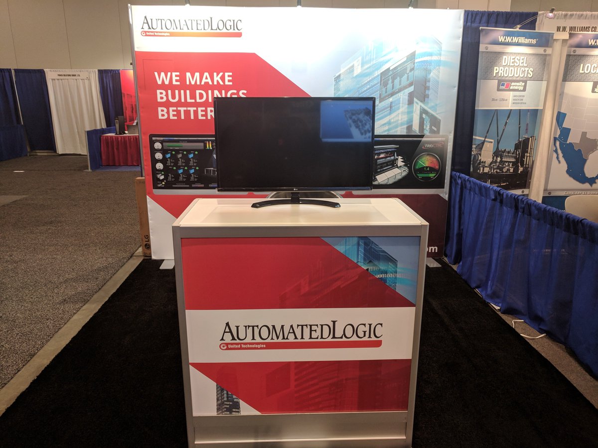 AutomatedLogic's tweet photo. If you're at the #CFSummit, in Nashville today, swing by our booth and check out #WebCTRL7 and #EnergyReports https://t.co/XFFZ4no856