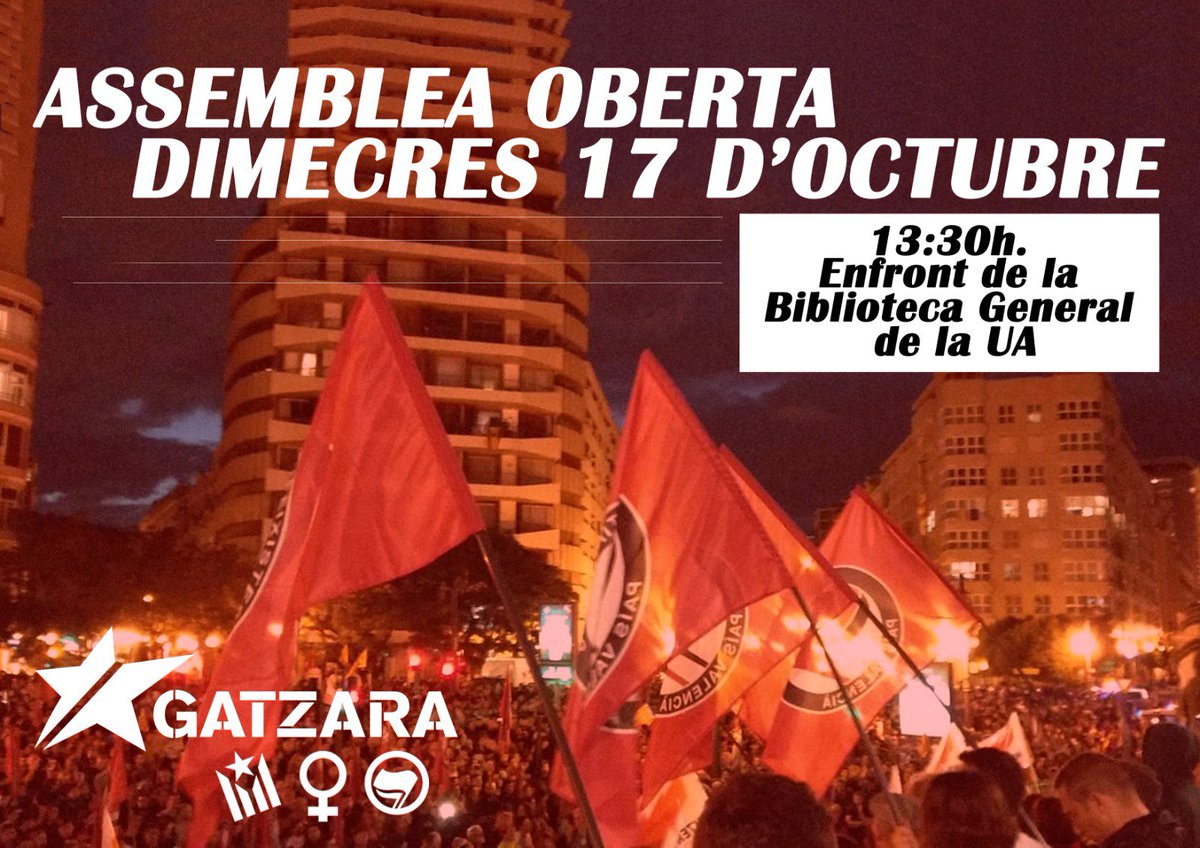 gatzara_ua's tweet photo. Què dieu? Ens organitzem?

LLUITEM JUNTES, GUANYEM TOTES! https://t.co/dFQHZFhPpW