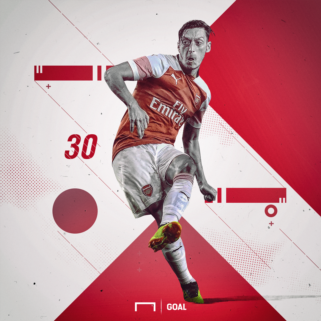 goal's tweet photo. Happy 30th birthday to Arsenal star @MesutOzil1088! 🎈🎉 https://t.co/8HSfeIefWJ