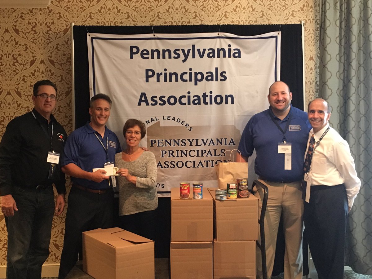We were able to donate 5 boxes of canned goods and over $620 to The Hershey Food Bank and Community Outreach.  Thanks to everyone at the #PAPrincipals conference for contributing to this great cause! #LEAD18