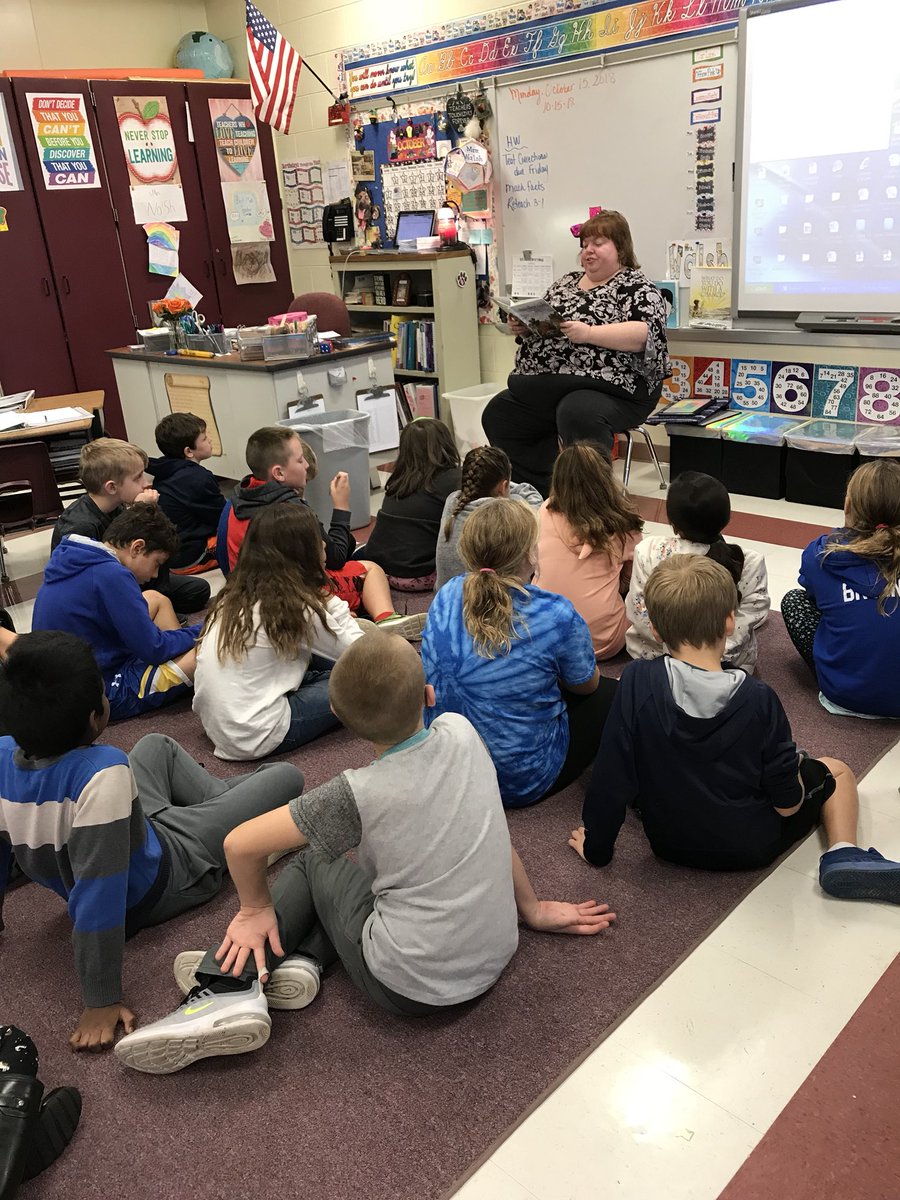 Who other than <a href="/Carpy17601/">Nicole Carpenter</a>, with her booming voice, could do justice to reading aloud Thunder Cake by Patricia Polacco to spark our writing work today?!