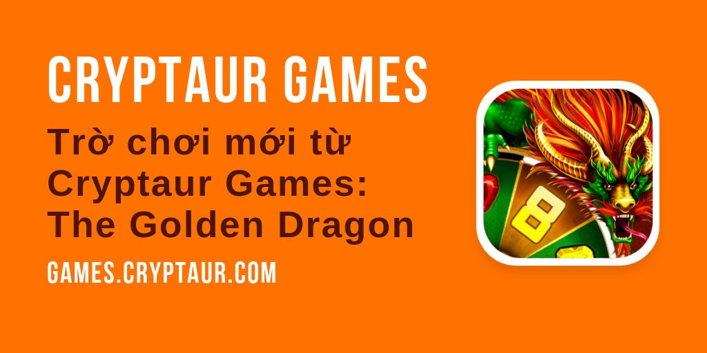 cryptaur_vn's tweet photo. Một trò chơi mới của nền tảng #Cryptaur Games đã ra mắt công chúng - The Golden Dragon. Đây là một trong những trò chơi thú vị nhất trên nền tảng của chúng tôi. Nhân vật Rồng từ truyền thuyết cổ xưa sở hữu những kho ...https://t.co/1ic36L0Icp
#cryptaurgames https://t.co/PfmazKrqKb