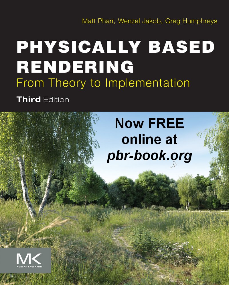 Well, this is unexpected. The book "Physically Based Rendering" is now available for free online: pbr-book.org. And, I can't overemphasize this, it has LINKS within the book, so browsing the inline code is now trivial (credit to <a href="/marcosalvi/">Marco Salvi</a> for the notice)