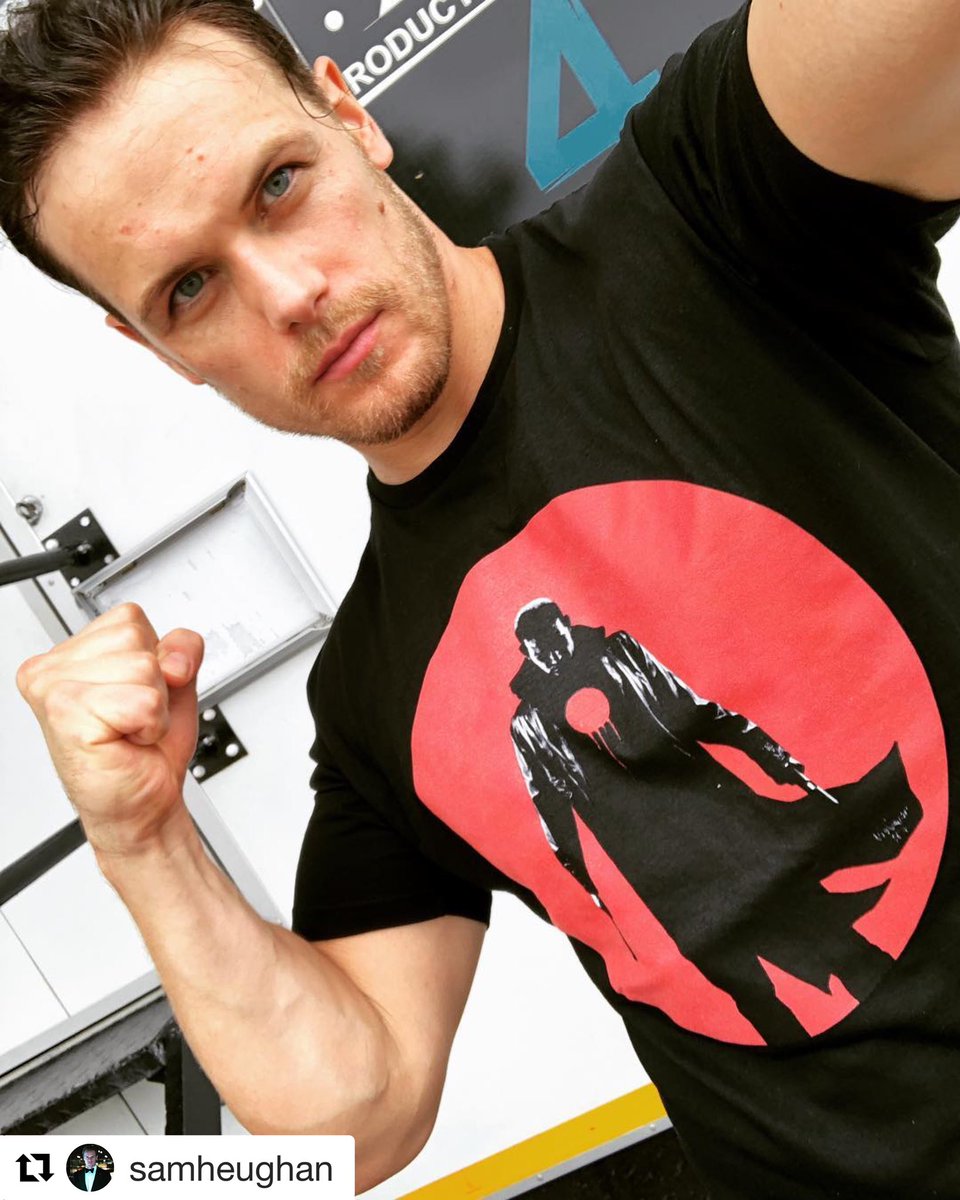 #Superhero #SavageSam 💪💪
#Repost @samheughan with @get_repost
・・・
@valiantentertainment SWAG!!!!!!
#Bloodshot
#8DaysLeft 
#SamHeughan