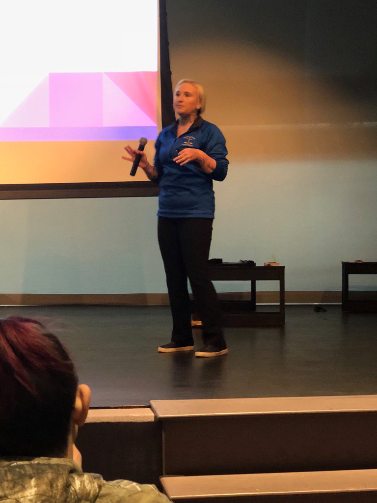 ZegersMrs's tweet photo. Past DCPS student, Sidnee Pavel, is keynote speaker at Dist. 5 FCCLA. Topic-the Ripple Effect. #DC_Scouts #dcpsfccla https://t.co/GwjsxUoyM2