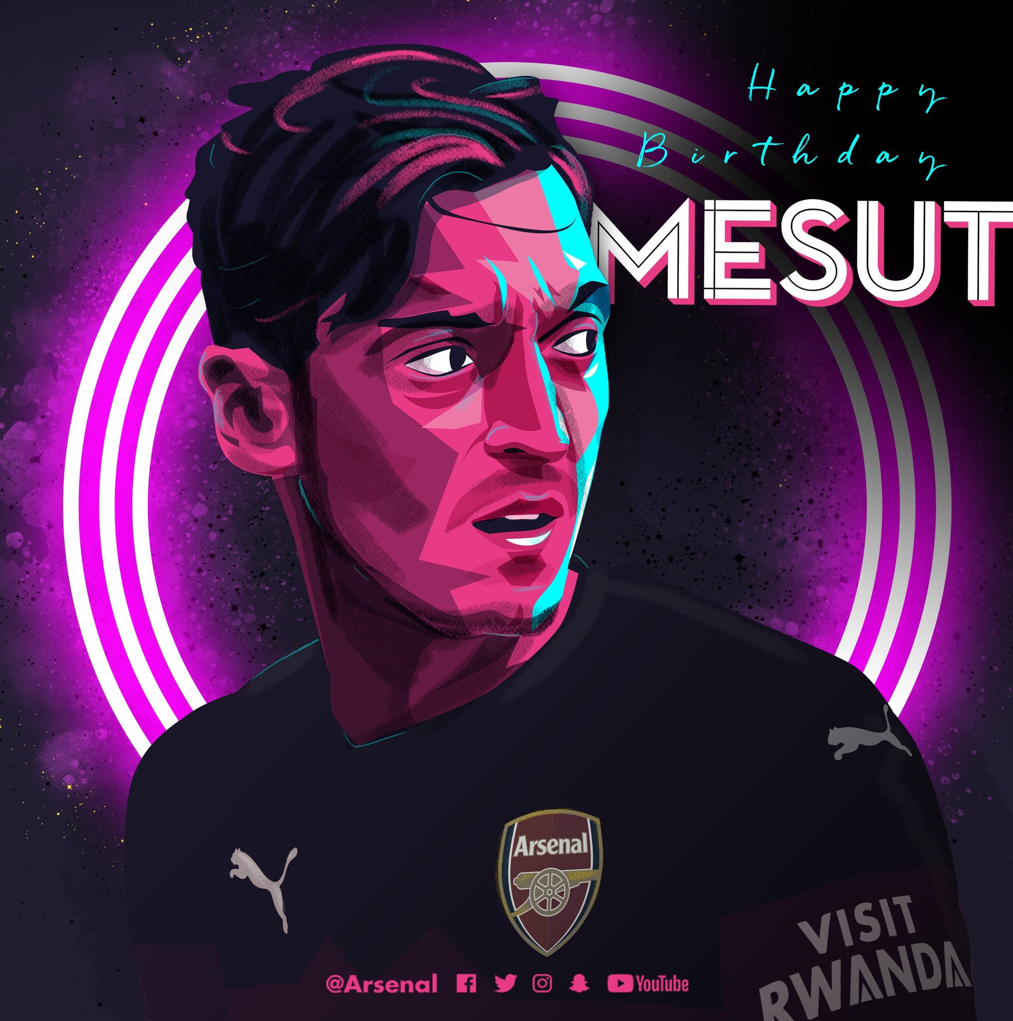 Happy Birthday 30th Mesut Ozil. Arsenal 
