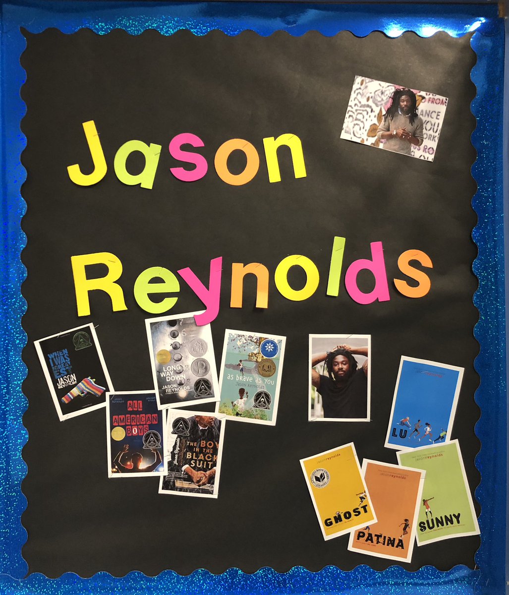 RHS_lib's tweet image. Don’t forget to sign up in the library to be a part of the video conference with New York Times best-selling author, Jason Reynolds.  The conference will be on October 29th from 9-11 am in our library!  This is open to all students in grades 7-12. @rjshsraiders