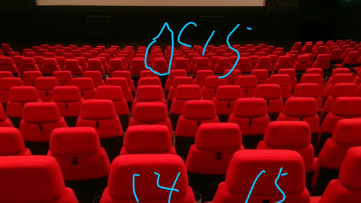 べべん Re ゼロovaが折角の2 0ch なのでcine8真ん中確認だけ 前方ブロックは座席表の見た目通り15番 台詞もバシッと中央定位するですね 左右半分ずらすだけで左右に引っ張られます コロッコロ変わって気持ちわr 面白いですw 中央以降はやっぱり14 15の間っ