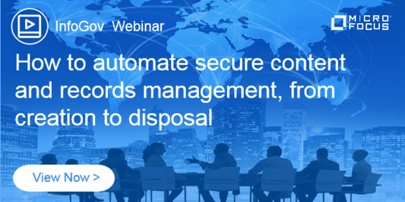 Dr_Proj's tweet photo. Find out how to automate secure content and records management, from creation to disposal in this new #InfoGov webinar. Get it on-demand now:  https://t.co/pe1BbTWGvc #TeamMicroFocus https://t.co/b1U3aUf6f3