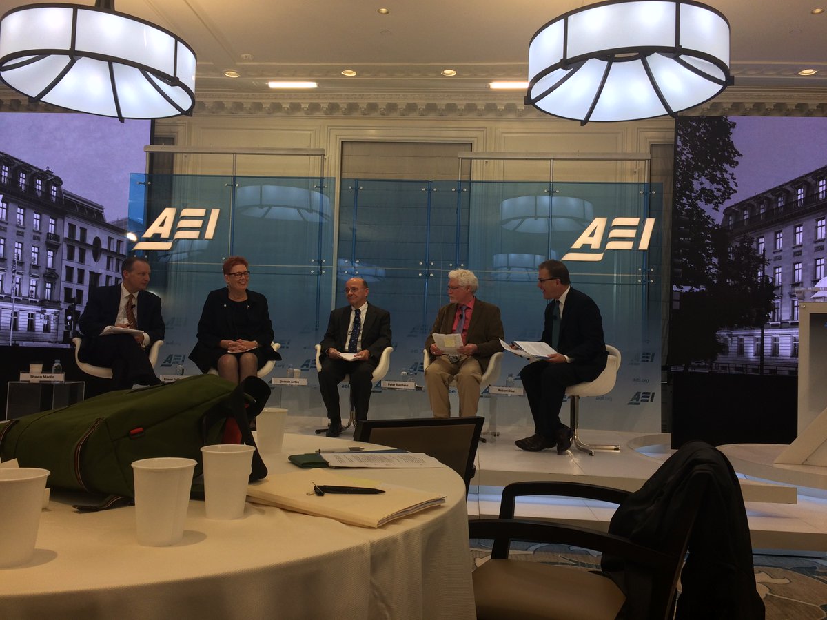 AANP_NEWS's tweet photo. Panel discussion about the role nurse practitioners can play in solving the primary care crisis in America is underway at @AEI #NPsLead https://t.co/9jLQlmwivN