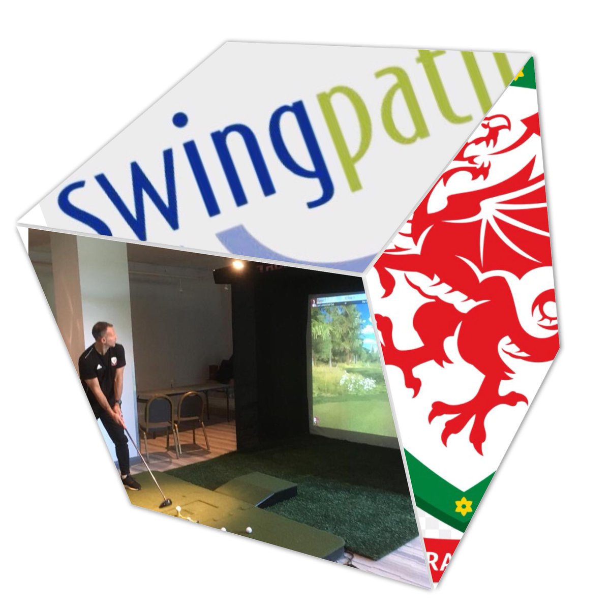 <a href="/SwingPathGolf/">Swingpath Golf</a>  are delighted to have worked with sporting greats. #golf #simulator #business #football #wales #uk
