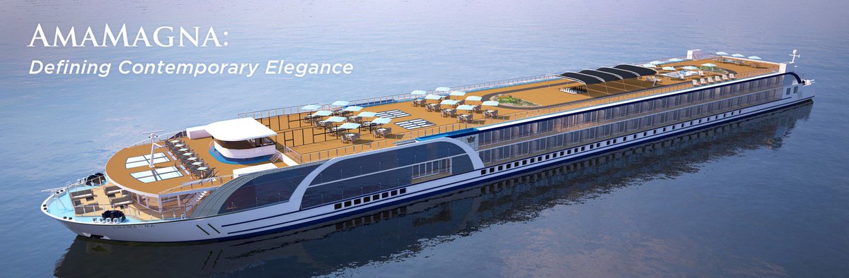 justescapetrvl's tweet photo. AmaWaterways will launch AmaMagna, the largest luxury ship to cruise any European river in May 2019. Built to cruise only on the Danube, this unique ship promises to add a whole new dimension to river cruising, offering twice the interior space than other carriers. https://t.co/AQgDQZDQSn