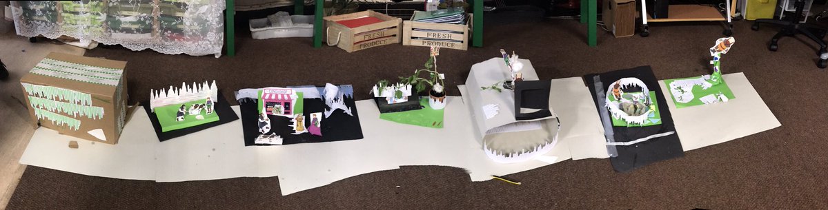 Year 1 have been retelling “Jack and the Jellybean stalk” by creating 3D scenery. #Storytime #KS1DT