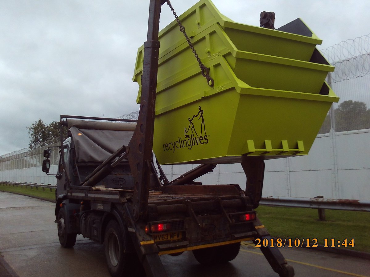 RL_Alasdair's tweet image. How good do these look! First branch new skips on their way from the @recyclinglives academy @HWymott. Yup fabricated from scratch in a prison. 👍 #releasepotential #untappedtalent