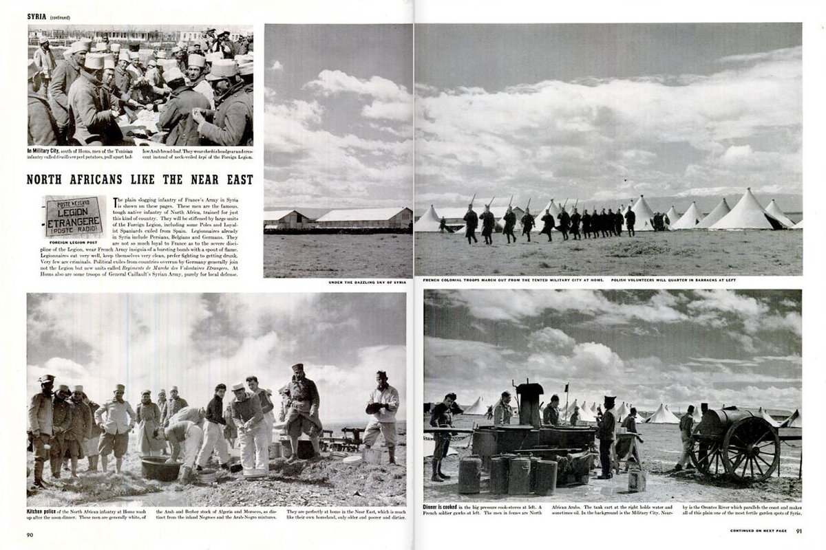 syria_throwback's tweet photo. LIFE magazine featuring French forces in #Syria, May 20, 1940. https://t.co/XGwLRCdvzc