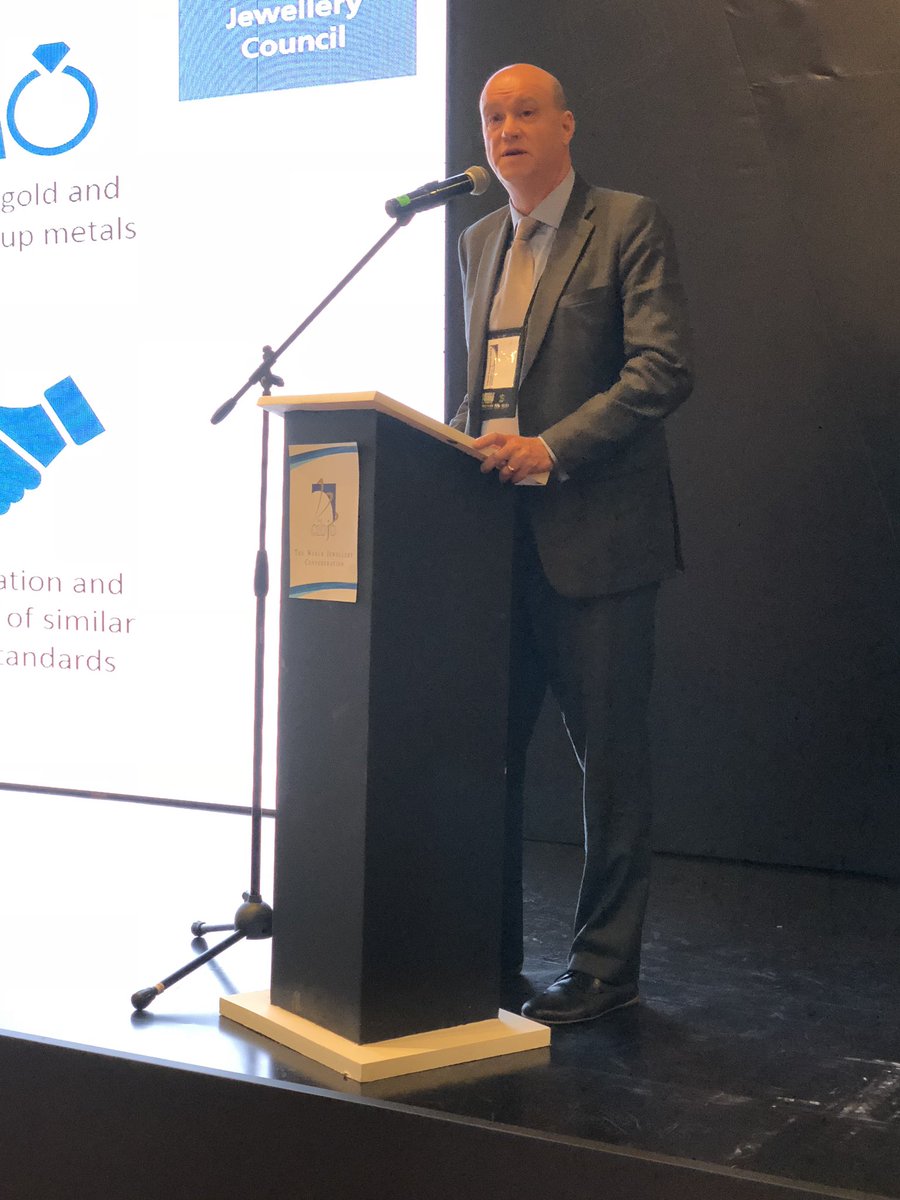 Edward Johnson of <a href="/RJCJewellery/">Responsible Jewellery Council</a> talks about the value of RJC membership, in an address to the 2018 <a href="/CIBJO_/">CIBJO</a> Congress in Bogotá #jewellery #ethics