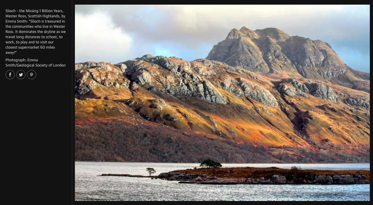 EmmaEarth's tweet photo. Managed to feature again in this year's @GeolSoc Photo Competition - this time with a picture of Slioch and it's missing billion years! Strong Gairloch performance - @Geo_Fraz is featured too 😊

You can see all the winners here - well done all! https://t.co/g9St11V79F https://t.co/ENbz95DrXR