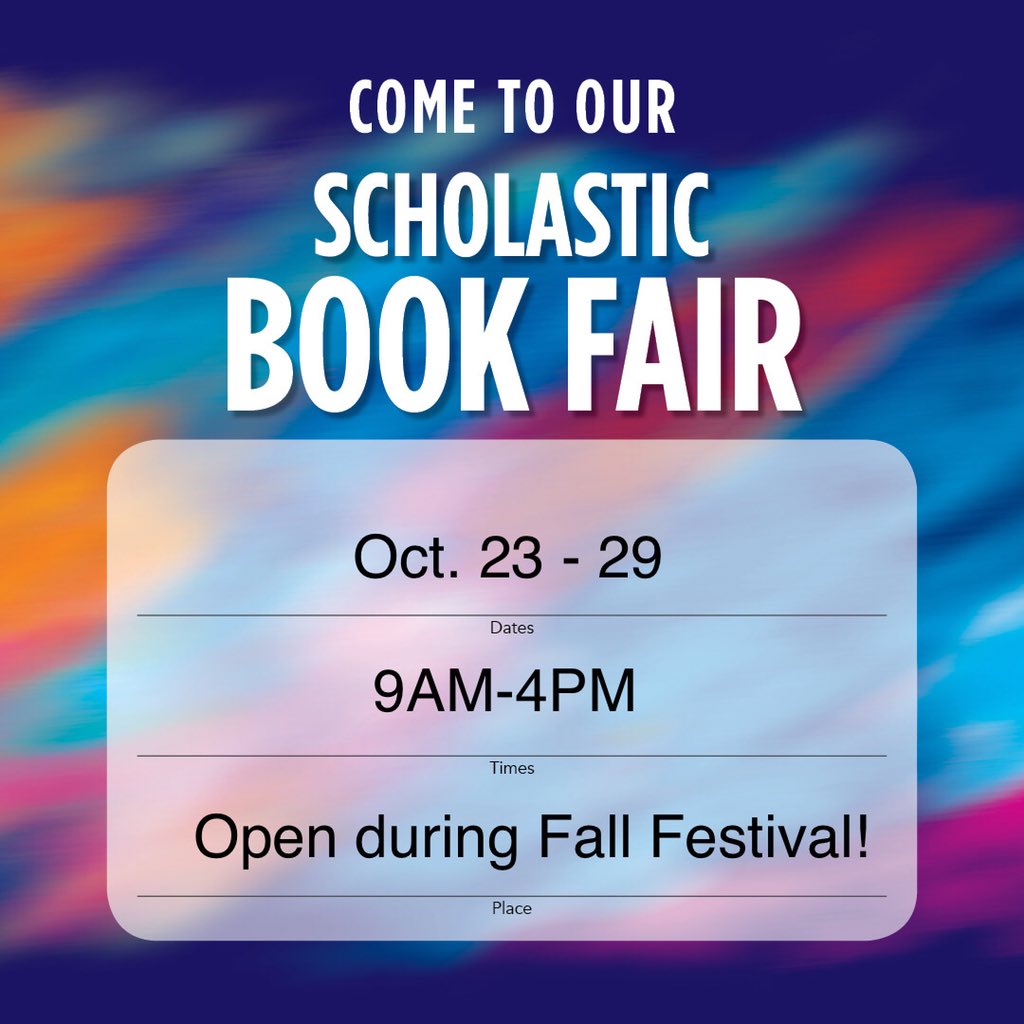 WilsonMSLibrary's tweet image. Book Fair is coming! Online Fair opens 10/17!