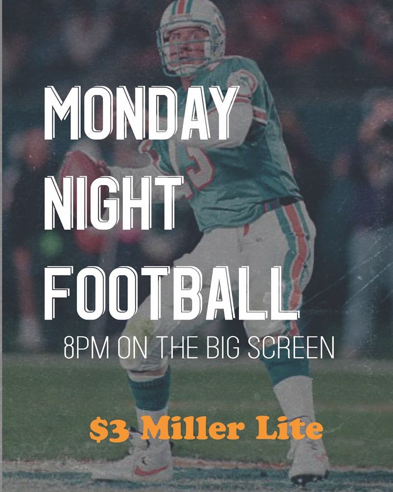 Our Monday nights are packed. Catch football and reggae. Can't imagine anything better.