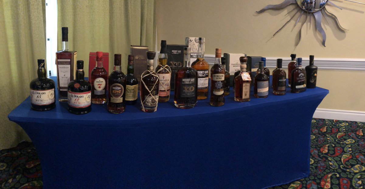 LallemandBDS's tweet photo. Sneak peek at the rums available for tonight’s tasting at annual #wirspa technical meeting. Ready to kickoff Alcohol School Concise tomorrow morning! Ready to learn all@about rums! #tonightsgonnabeagoodnight https://t.co/liSSzfzJwV