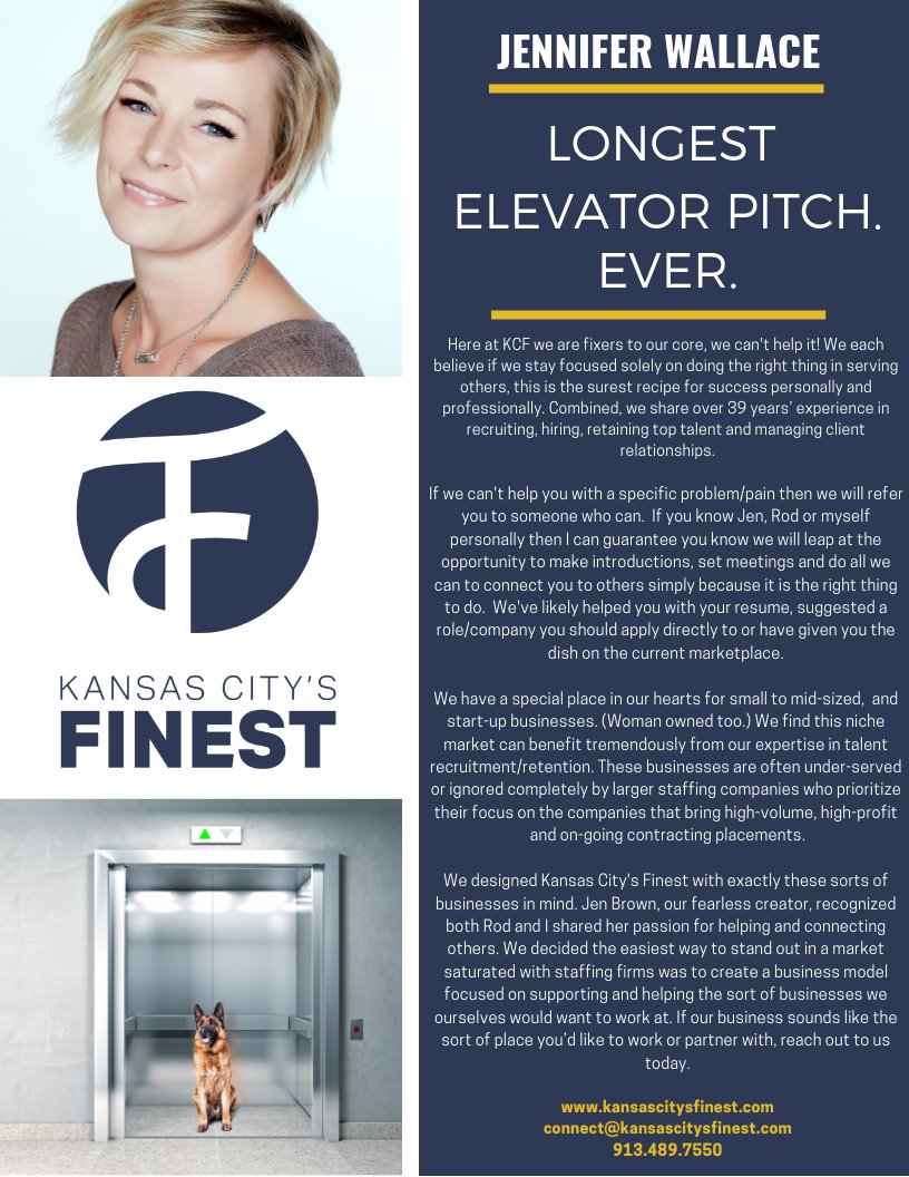 ConnectKCF's tweet photo. We realized we were already in to our 6th month but had yet to formally broadcast our existence and why it matters. Partner Jennifer Wallace had a few poignant words to say, then a few more. @jenbrownjjb @jw42982 #womenownedbusiness #digitalworld #elevatorpitch #digitalstaffing https://t.co/KkMfiXybrB