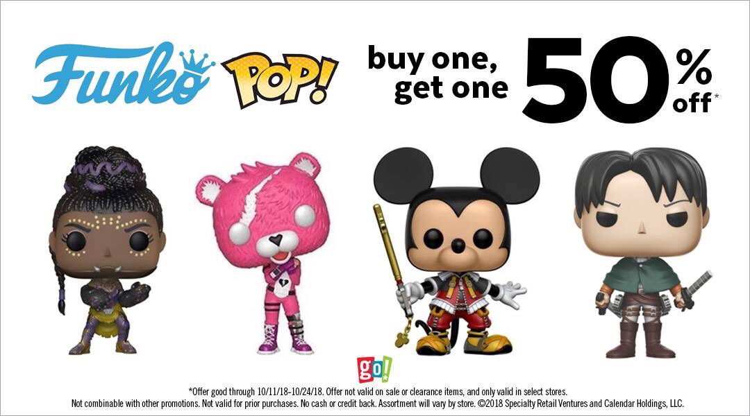 GoRetailGroup's tweet photo. Up next in The #GoWeeklyFeature: Pop Won’t Stop—for a limited time only!
.
.
.
#GoToysAndGames #GoRetailGroup #FunkoPops #Toys #Gifts #Holidays2018 #WhereTheToysAre https://t.co/FaqUdYwde8