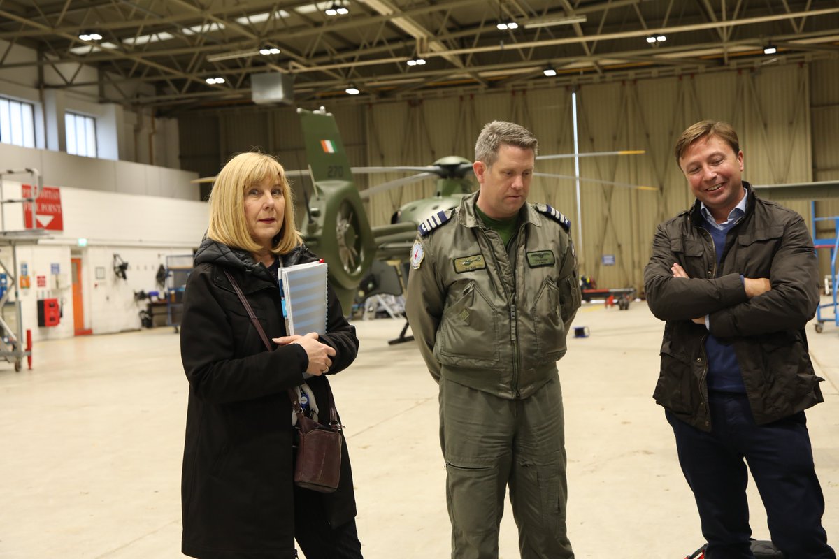 MaterTrauma's tweet photo. The #Mater Hospital Chief Executive Gordon Dunne and Lieutenant Colonel Philip Bonner @OC3ops the at Casement Aerodrome Baldonnell. #Prehospitalcare #TraumaLeadership #TraumaCommunication #TraumaCommunity #BuildingABetterHealthService https://t.co/03pHJwFTGV