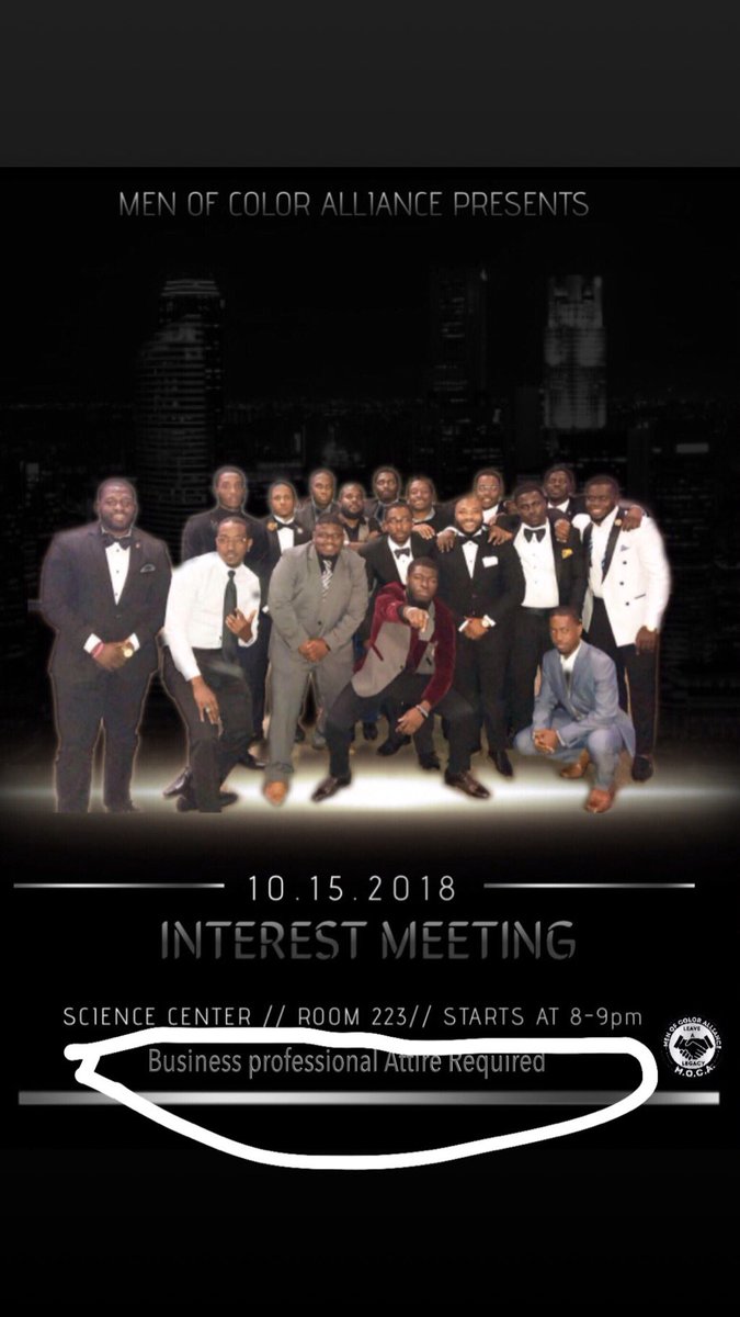 moca_dsu's tweet photo. Business professional attire required 
Leave a Legacy‼️⚪️⚫️🤵🏾 https://t.co/g01DUPLGod