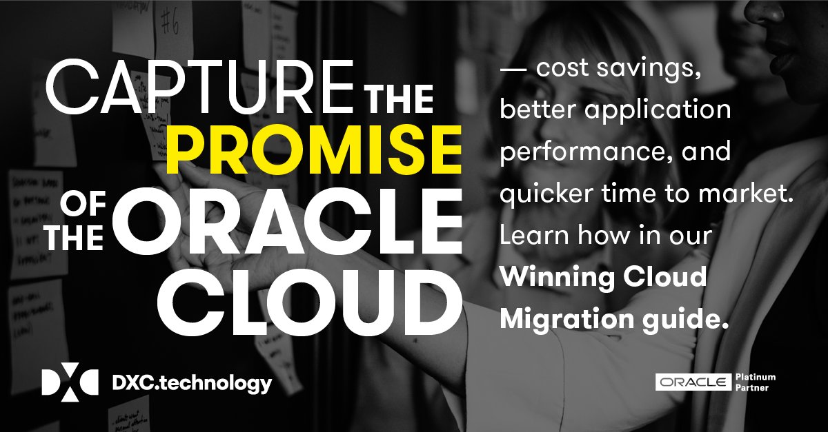 fjtorres's tweet photo. Smart customisable cloud migration guide by industry, state of cloud maturity, and your desired business outcomes #OracleDXC @oracleemeaps @oraclepartners @OracleCloud: https://t.co/LOwqT1L7wZ  #emeapartners @fjtorres @DXCTechnology @DXC_UKI @DXCFrance #Cloud #security #GDPR https://t.co/vrbje8Nfu3