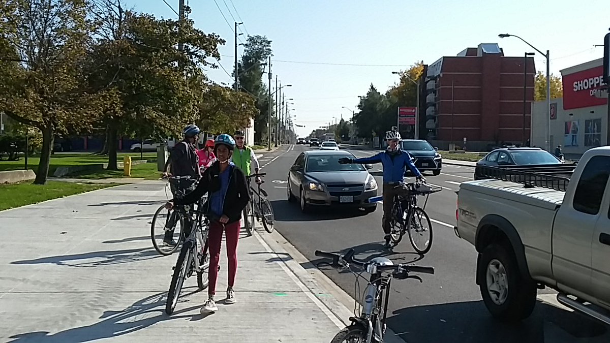 's tweet image. Thanks to everyone who came out yesterday to celebrate the #Woodbine bike lanes, part of Toronto's 10 Year Cycling Network Plan. #BuildtheGrid #BikeTO #TOpoli