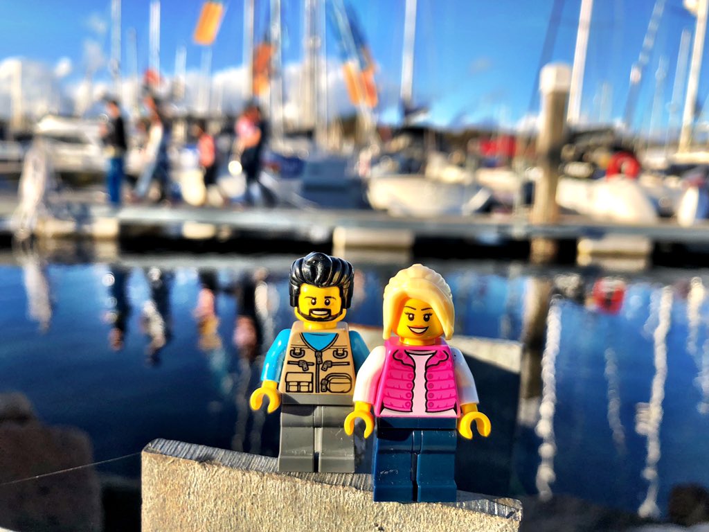 Awesome day yesterday @KipMarina for the @ScotBoatShow with Wee Kev ☺️ As well as enjoying the event we were with  @ArdrossanCRT promoting Coastal Safety - brilliant to meet so many people. #lego #afol #minilecturerontour #relationshipgoals #boatshow #boatshow2018 #scotboatshow