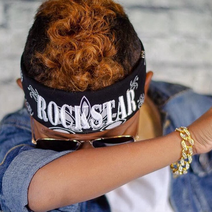 D_Xpressions's tweet photo. If you caught our live last week, then you saw our new product. If you missed it, here it is! We are now making embroidered bandanas! How cool are these? Our new bandanas fit both adults and children!
Dorien is killin it in our ROCKSTAR bandana! #SweetLooks https://t.co/77LgCYA0Qt