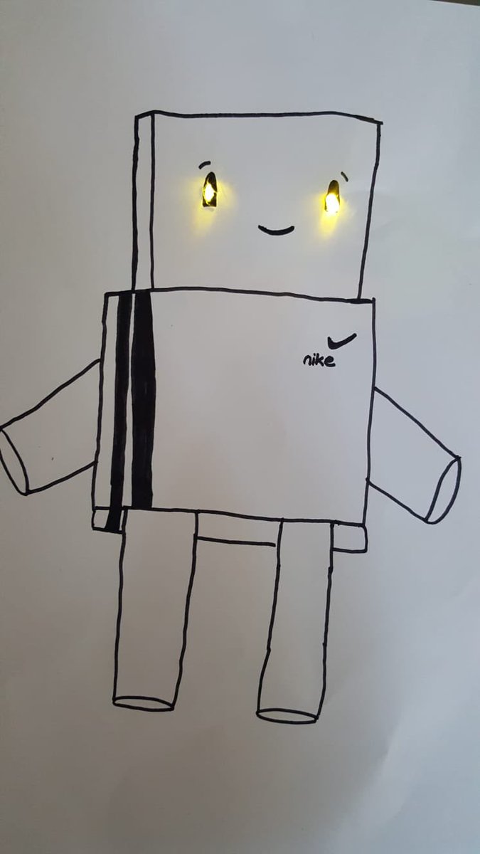 sinemgkpnr's tweet image. Haftanın ilk 7.sınıflarıyla önce robot tasarladık sonra gözlerinde led ışık yaktık... #BKArduino