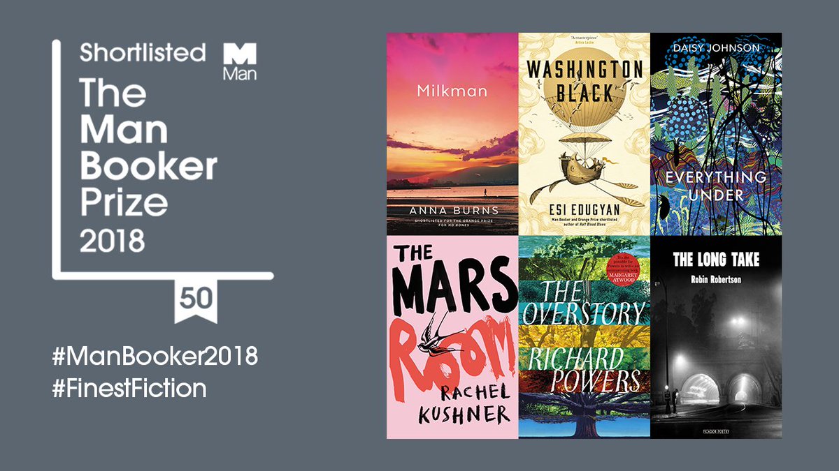 TheBookerPrizes's tweet photo. Tomorrow we find out who will be the winner of this year's #ManBooker2018 prize. Read our final Man Booker weekly round-up now before the big event https://t.co/4nFHYqHwvM https://t.co/pMxYBBq3tE