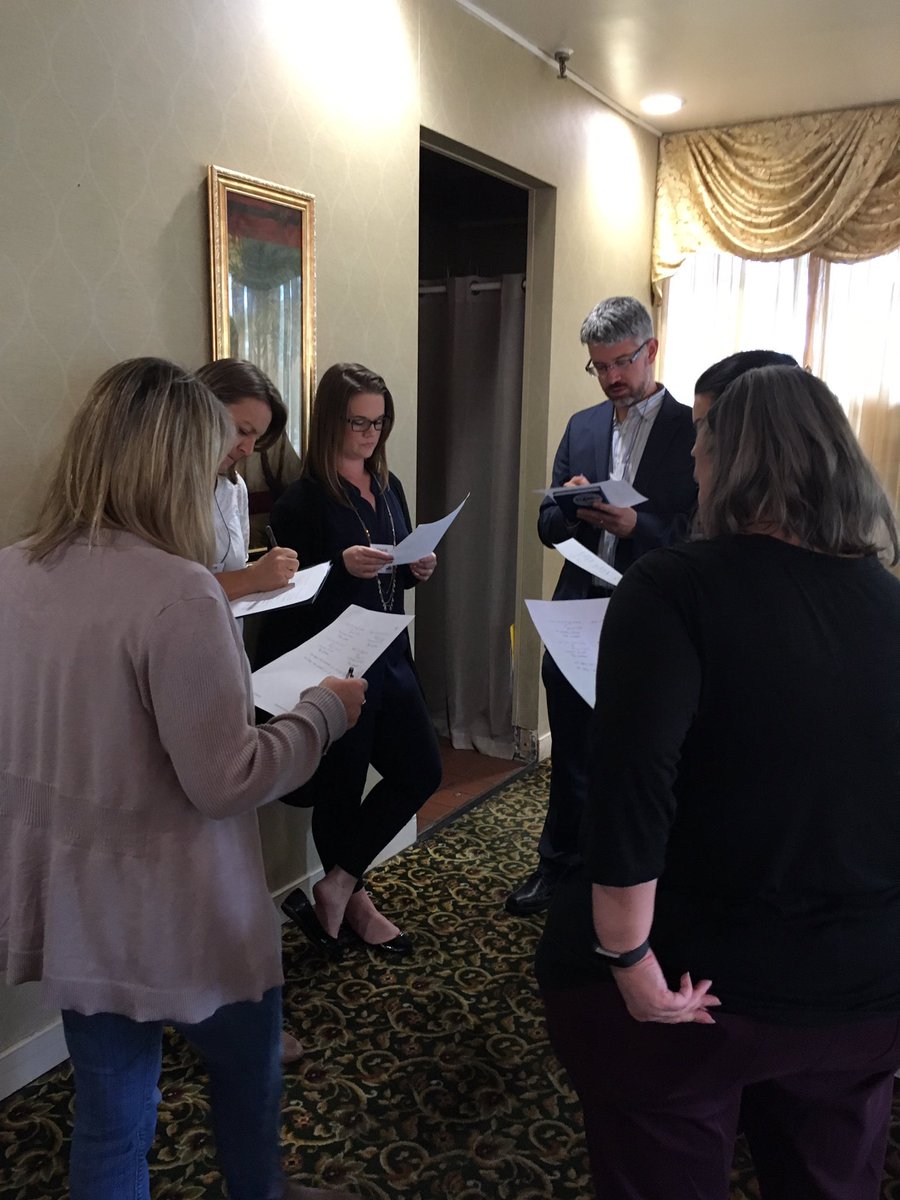 mathcoachjones's tweet photo. Discussing student work and planning purposeful questions #VDOE2018MathInstitute https://t.co/OlWY8mmASO